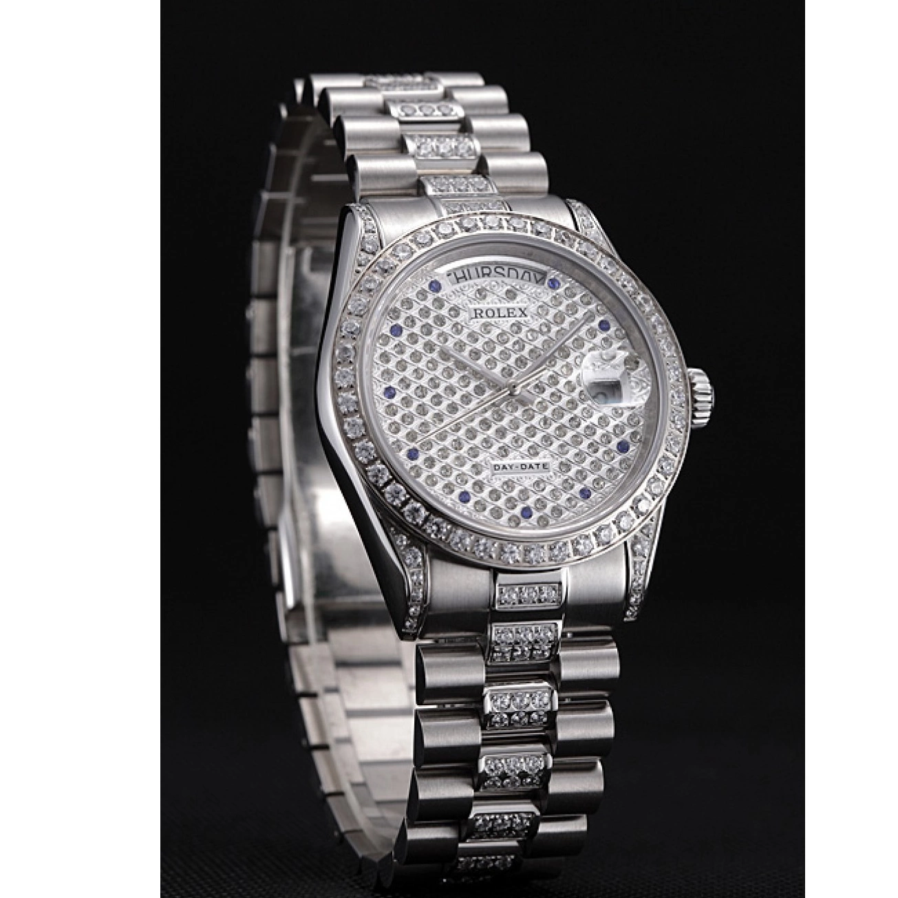 Aaa replica watch Day-Date Swiss 621612 Rolex Diamonds-srl182 0630